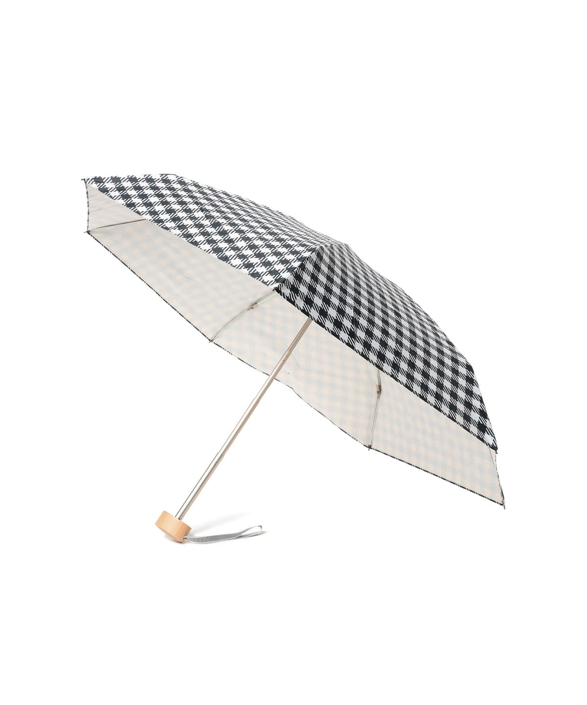 ANATOLE / チェック柄 晴雨兼用 折り畳み傘 ファッション雑貨 MEN KENSINGTON/BLACK GINGHAM ONE SIZE ANATOLE / チェック柄 晴雨兼用 折り畳み傘 ファッション雑貨 MEN KENSINGTON/BLACK GINGHAM ONE SIZE