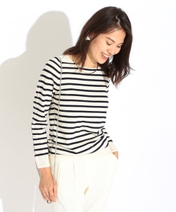 YURI PARK / ボーダークルーロングスリーブ