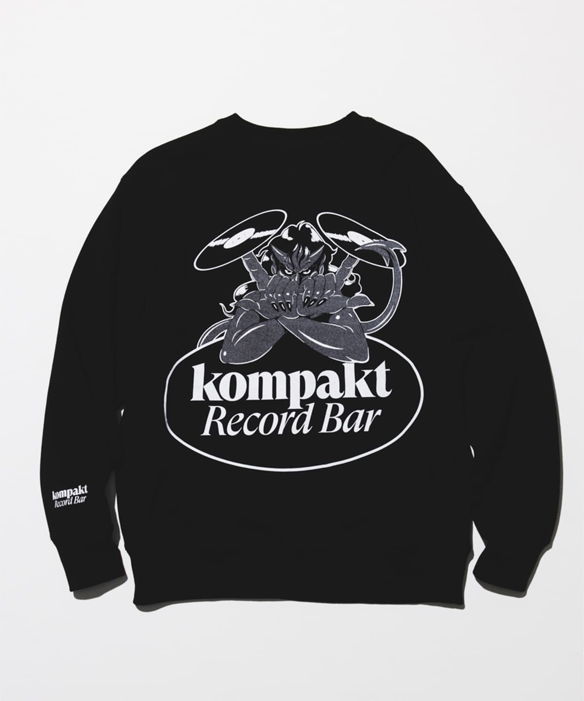 Kompakt Record Bar × BEAMS CULTUART / KRB CREW SWEAT �g�b�v�X MEN BLACK M
