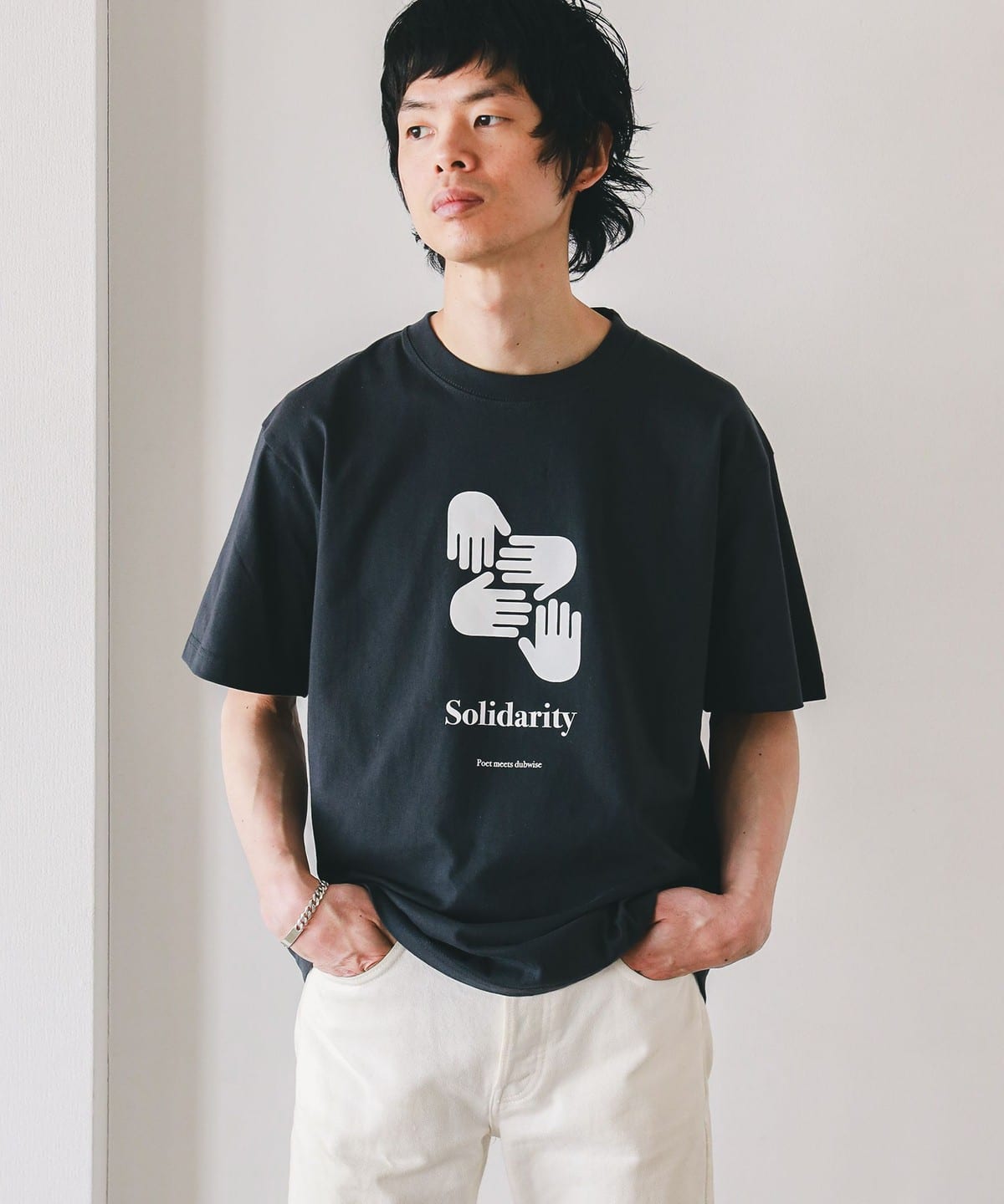 POET MEETS DUBWISE / SOLIDARITY T-Shirt T�V���c�E�J�b�g�\�[ MEN SUMI L