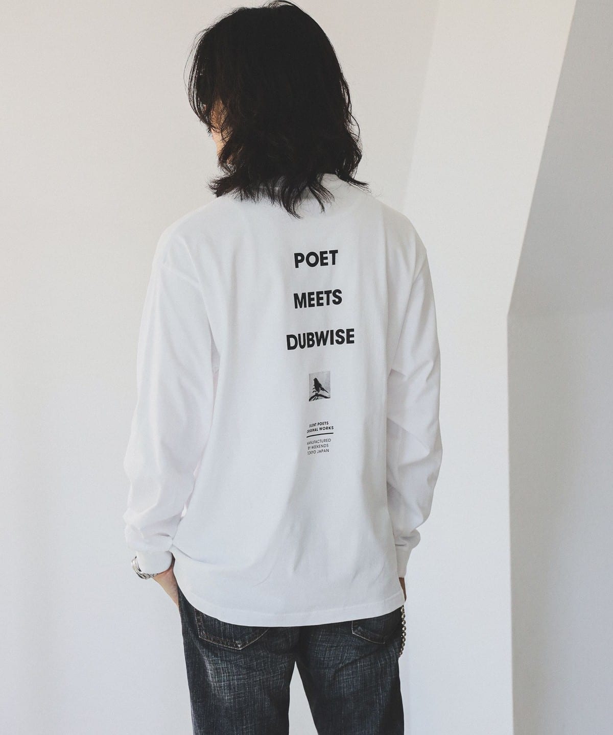POET MEETS DUBWISE / PMD LOGO L/S T-shirt Tシャツ・カットソー MEN WHITE M POET MEETS DUBWISE / PMD LOGO L/S T-shirt Tシャツ・カットソー MEN WHITE M