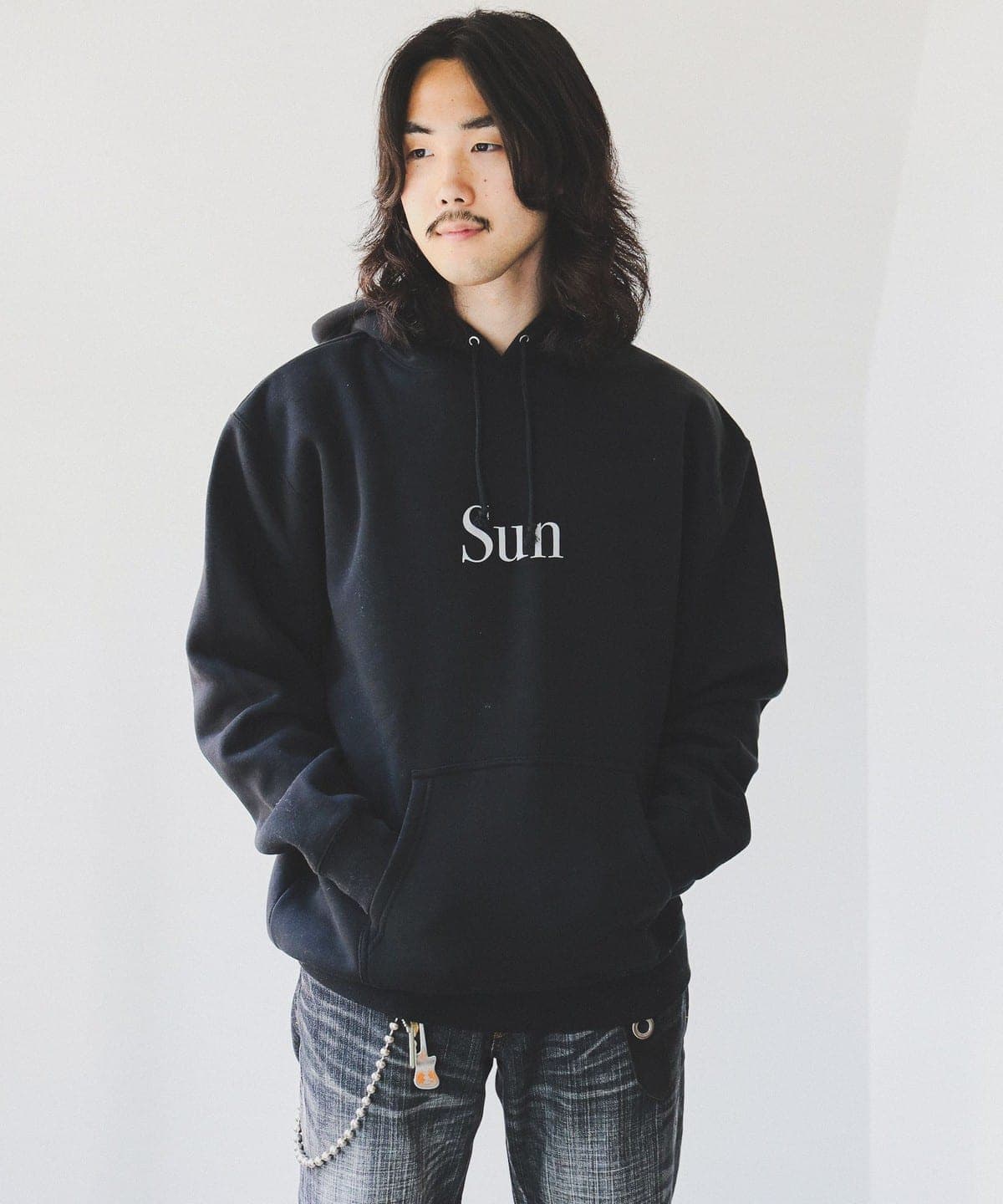 POET MEETS DUBWISE / SUN Hoodie �g�b�v�X MEN BLACK L