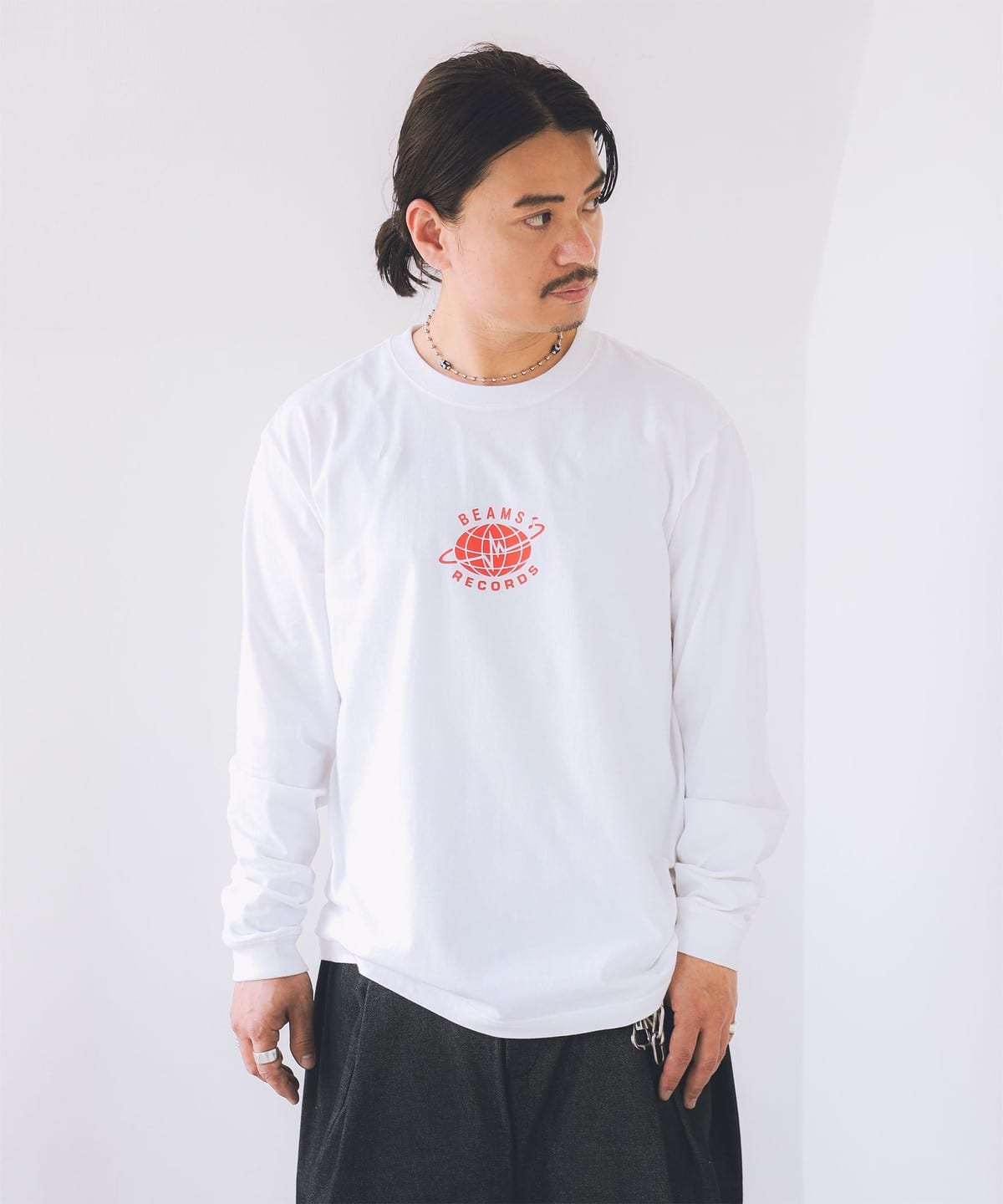 BEAMS RECORDS（ビームス レコーズ）BEAMS RECORDS / LOGO PRINT LONG