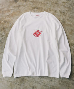 BEAMS RECORDS / LOGO PRINT LONG SLEEVE T-shits