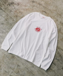 BEAMS RECORDS / LOGO PRINT LONG SLEEVE T-shits