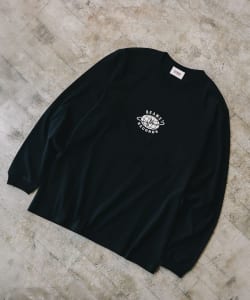 BEAMS RECORDS / LOGO PRINT LONG SLEEVE T-shits