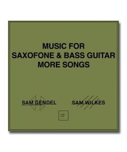 【LP】Sam Gendel & Sam Wilkes / Music For Saxofone & Bass Guitar More Songs ＜Leaving Records＞
