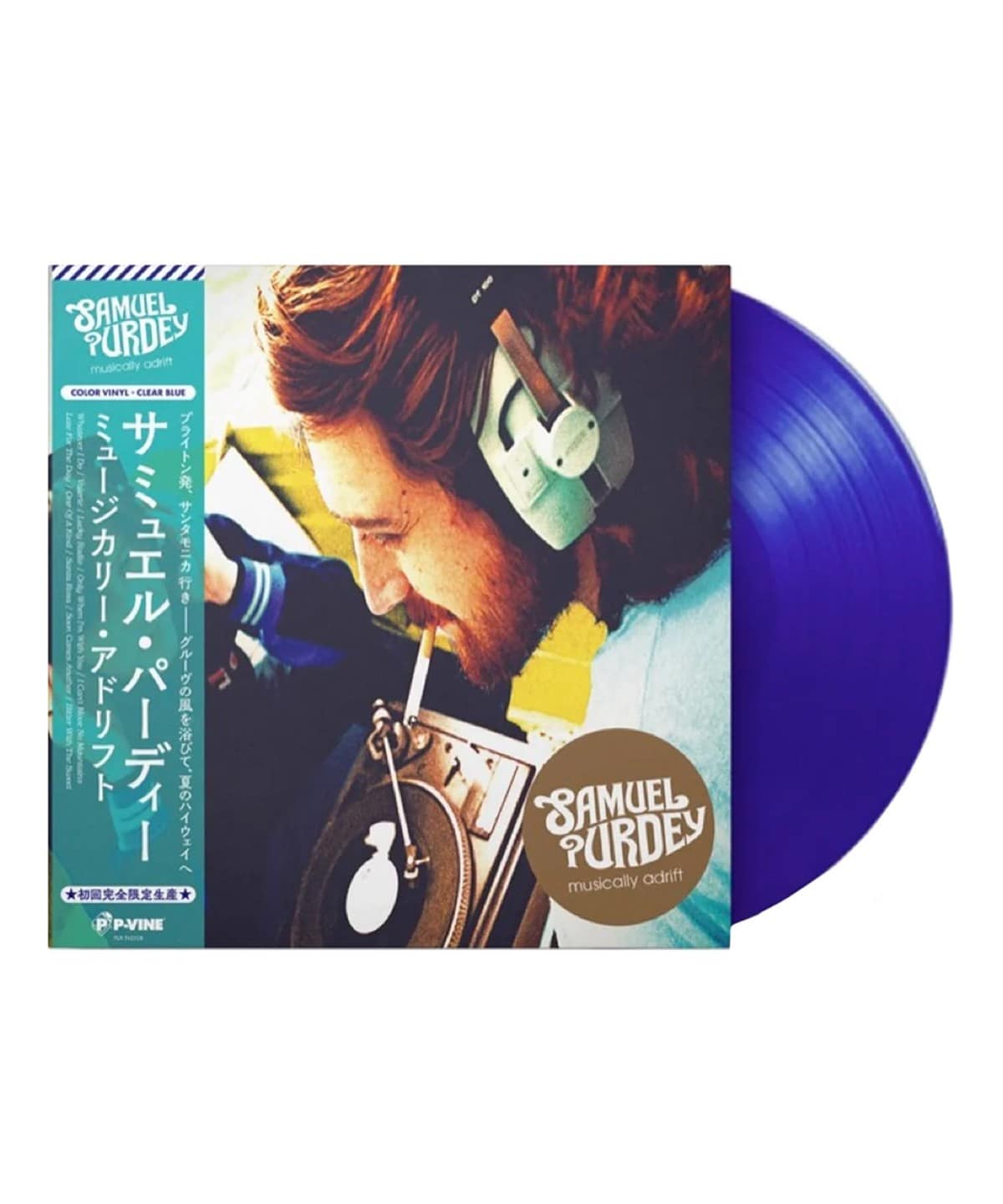 【限定ブルー・ヴァイナル仕様帯付きLP】Samuel Purdey / Musically Adrift〈P-VINE〉 音楽・本 MEN RECORD ONE SIZE 【限定ブルー・ヴァイナル仕様帯付きLP】Samuel Purdey / Musically Adrift〈P-VINE〉 音楽・本 MEN RECORD ONE SIZE