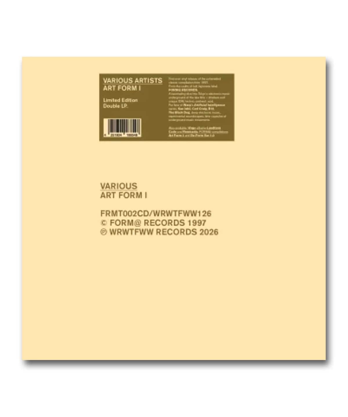 BEAMS RECORDS（ビームス レコーズ）【2LP】V.A. / Art Form 1