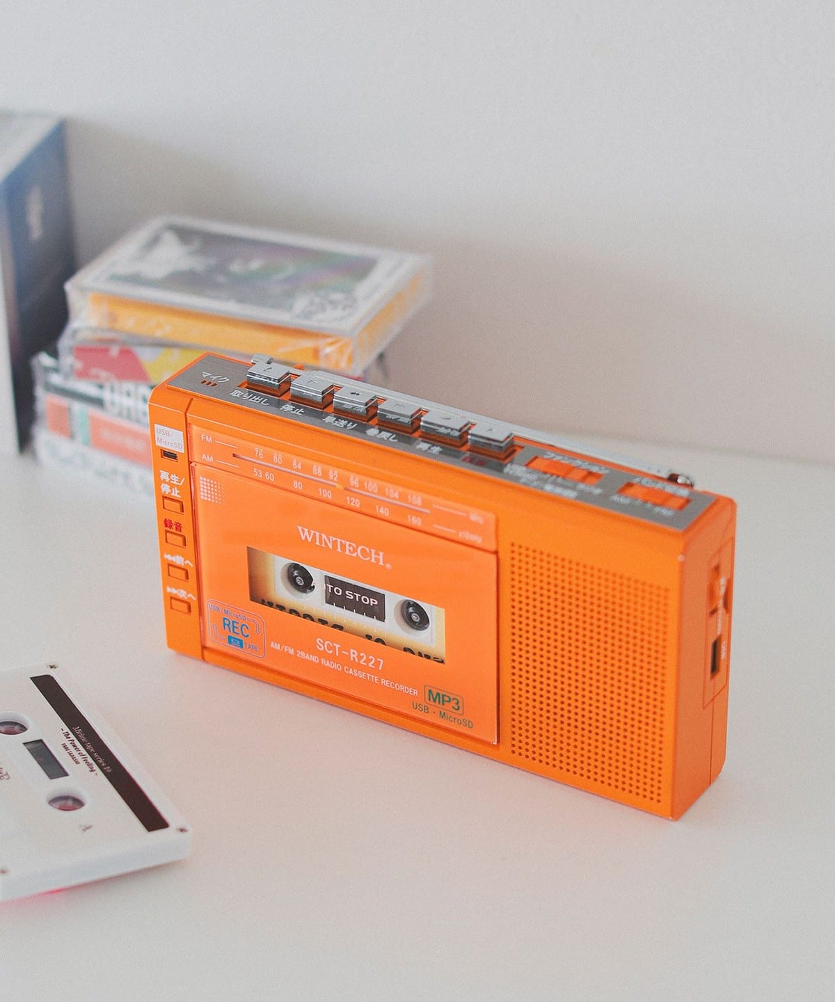 WINTECH / MicroSD/USB録音対応モノラルラジカセ インテリア MEN ORANGE ONE SIZE WINTECH / MicroSD/USB録音対応モノラルラジカセ インテリア MEN ORANGE ONE SIZE