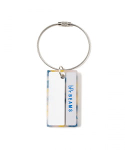 bPr BEAMS / ミラー付き ネームプレート キーホルダー