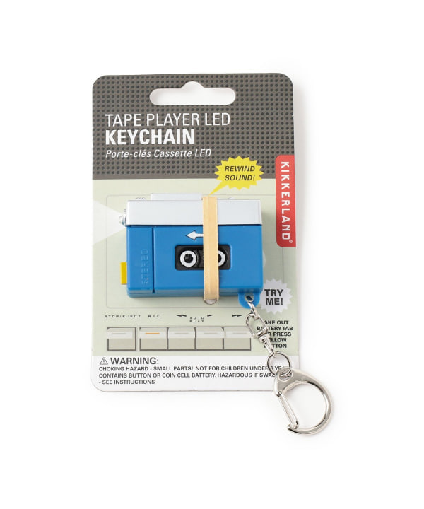 KIKKERLAND / Tape Player LED Keychain