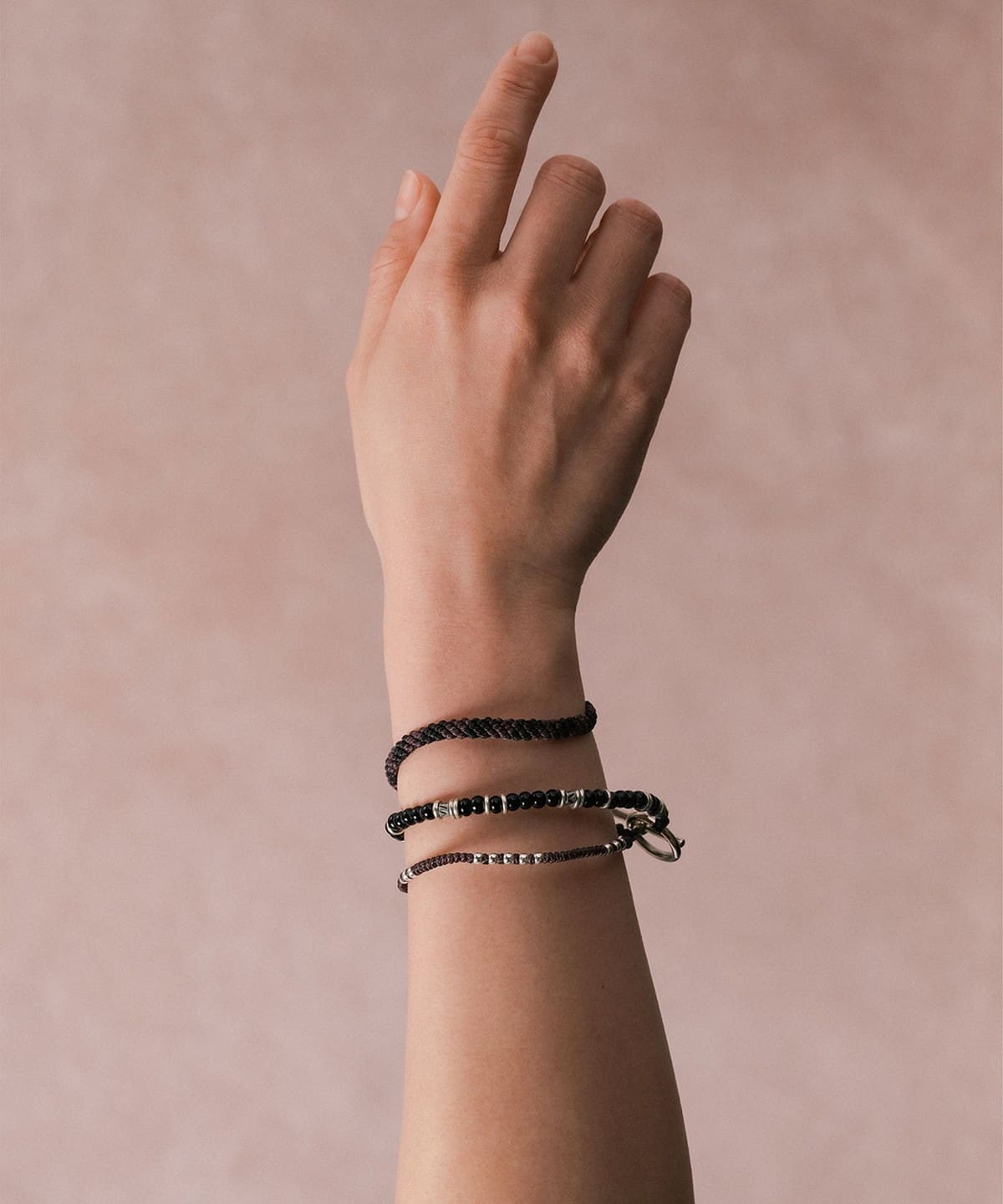 【別注】wakami ワカミ / ビーズブレスレット 3本セット 2025 アクセサリー MEN BLACK ONE SIZE 【別注】wakami ワカミ / ビーズブレスレット 3本セット 2025 アクセサリー MEN BLACK ONE SIZE