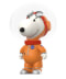 SNOOPY ORANGE SPACESUIT