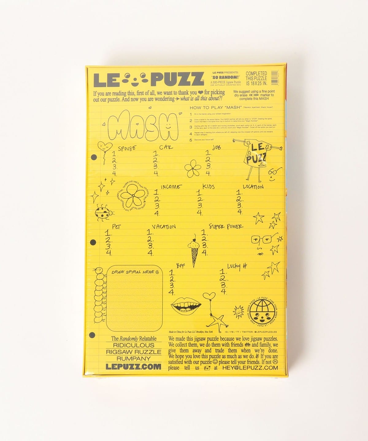 bPr BEAMS（bPrビームス）Le PUZZ / ジグソーパズル 500ピース（雑貨