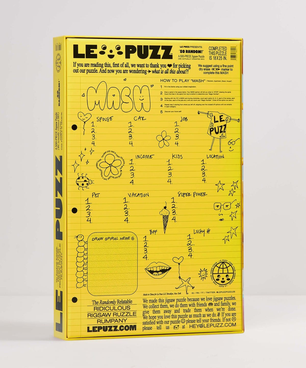 bPr BEAMS（bPrビームス）Le PUZZ / ジグソーパズル 500ピース（雑貨