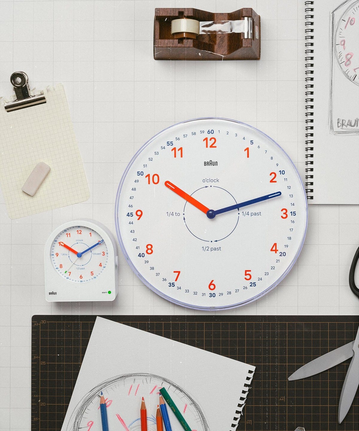 bPr BEAMS (bPr BEAMS) BRAUN / Time Teacher BC22 TW (clock, table