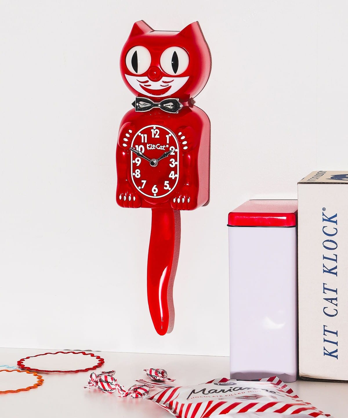 California Clock カリフォルニア クロック / Kit-Cat Klock Retro Kitchen Edition 時計 MEN RED ONE SIZE California Clock カリフォルニア クロック / Kit-Cat Klock Retro Kitchen Edition 時計 MEN RED ONE SIZE