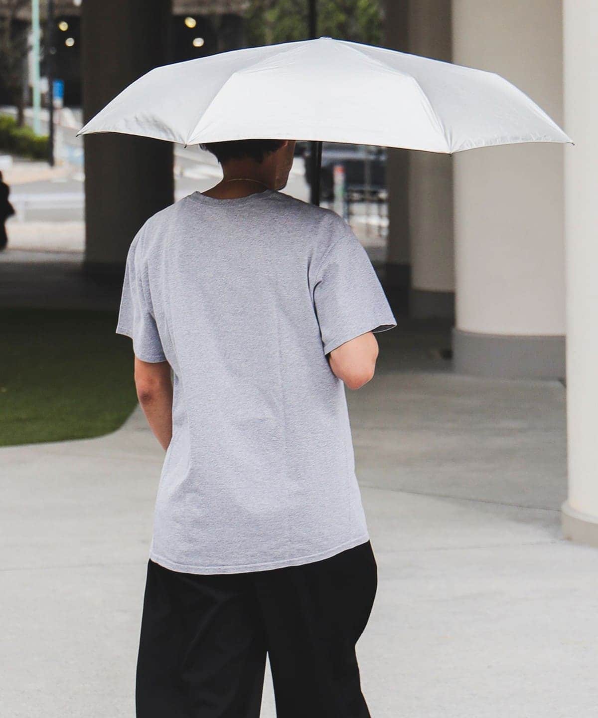 UVカット 晴雨兼用 折り畳み傘 ② ファッション雑貨 MEN SILVER ONE SIZE UVカット 晴雨兼用 折り畳み傘 ② ファッション雑貨 MEN SILVER ONE SIZE
