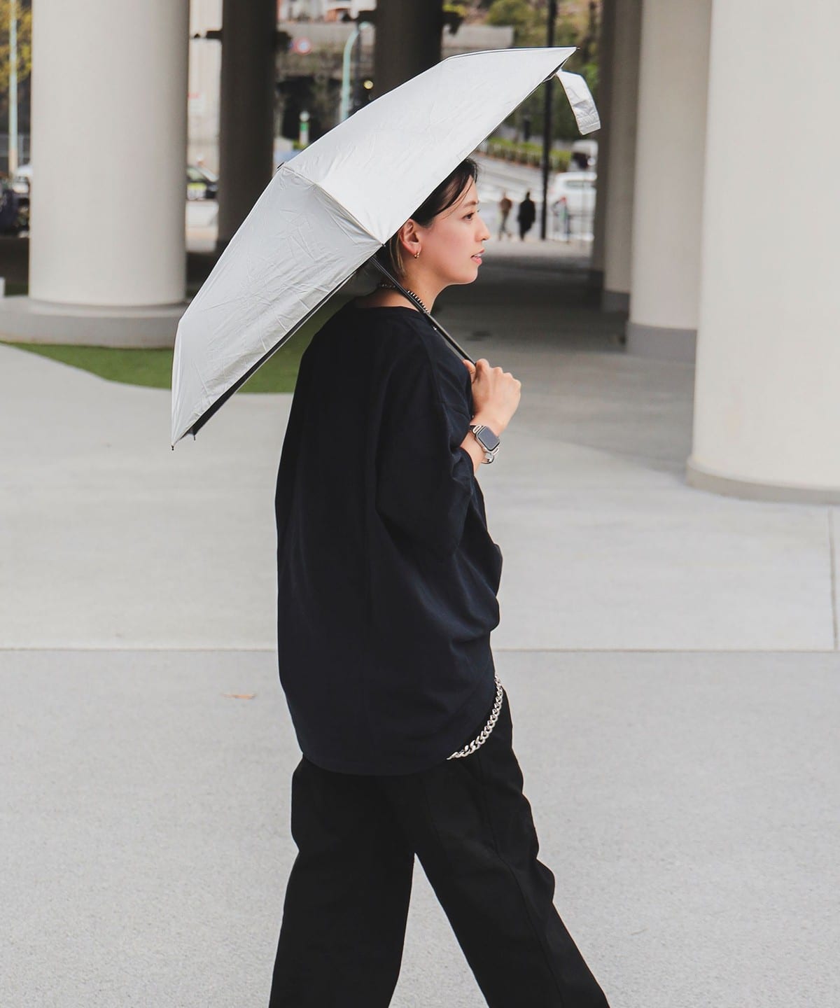 bPr BEAMS（bPrビームス）UVカット 晴雨兼用 折り畳み傘 ②