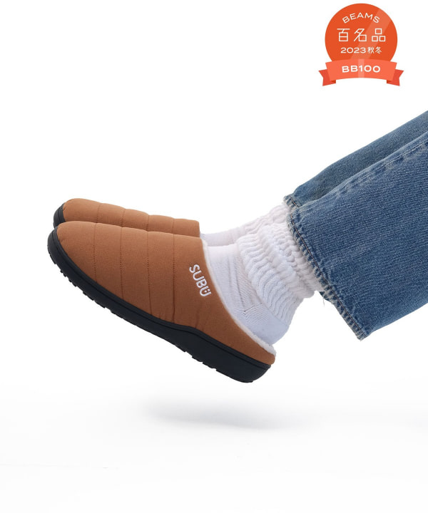 bPr BEAMS SUBU × bPr BEAMS / 別注合成麂皮拖鞋2023（鞋子涼鞋）網購 