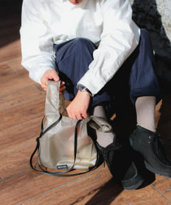 bPr BEAMS / CORDURA(R)シルナイロン ショッパーバッグ