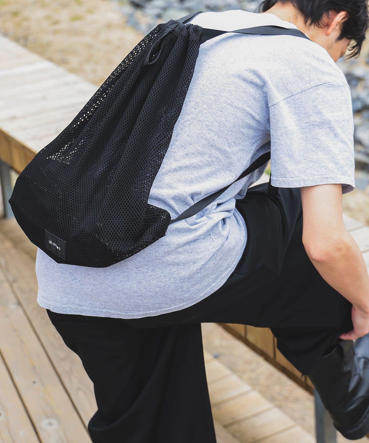 メッシュ 2WAY バッグ バッグ MEN BLACK ONE SIZE メッシュ 2WAY バッグ バッグ MEN BLACK ONE SIZE