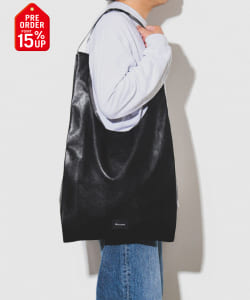 【+15%ポイントUP】フェイクレザー ショッパー L