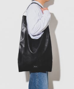【+15%ポイントUP】フェイクレザー ショッパー L