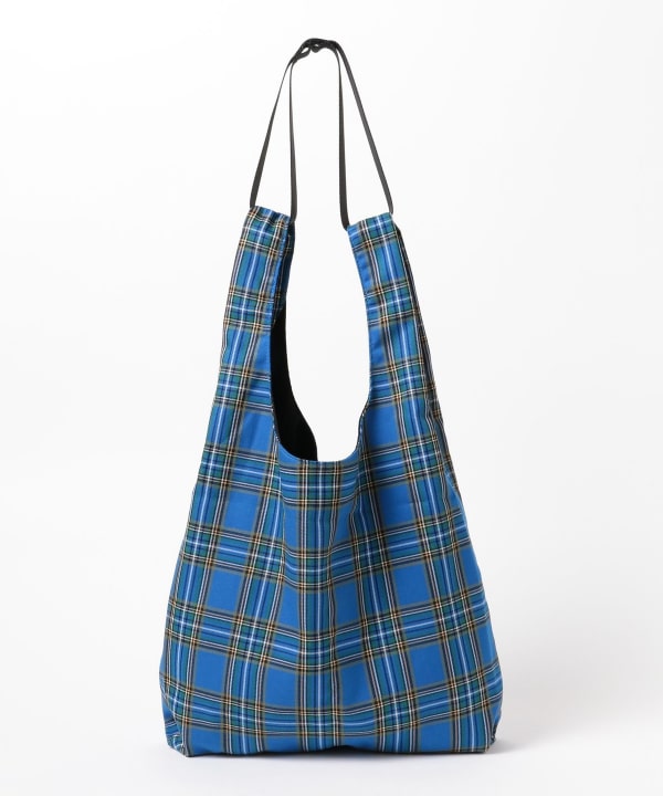 超特価激安 BEAMS（bPrビームス）チェック bPr ショッパー トート L（バッグ バッグ
