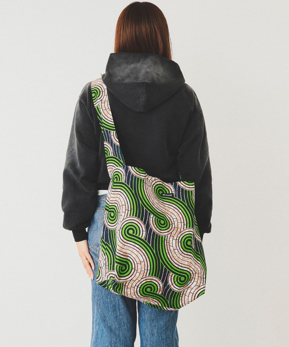 バティック ショルダー エコ バッグ 2025 バッグ MEN GREEN/WAVE ONE SIZE バティック ショルダー エコ バッグ 2025 バッグ MEN GREEN/WAVE ONE SIZE