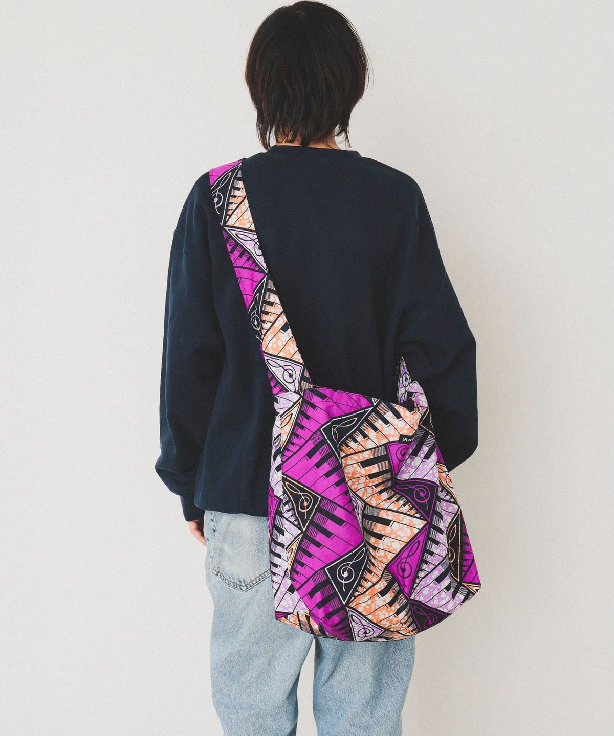 バティック ショルダー エコ バッグ 2025 バッグ MEN PURPLE/PIANO ONE SIZE バティック ショルダー エコ バッグ 2025 バッグ MEN PURPLE/PIANO ONE SIZE