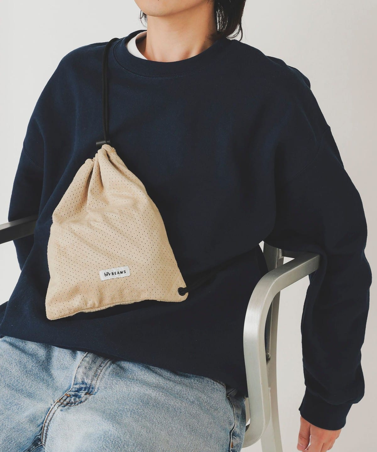 パンチング ドローストリング バッグ バッグ MEN BEIGE ONE SIZE パンチング ドローストリング バッグ バッグ MEN BEIGE ONE SIZE