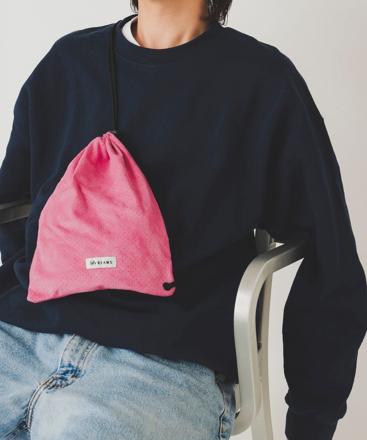 パンチング ドローストリング バッグ バッグ MEN PINK ONE SIZE パンチング ドローストリング バッグ バッグ MEN PINK ONE SIZE