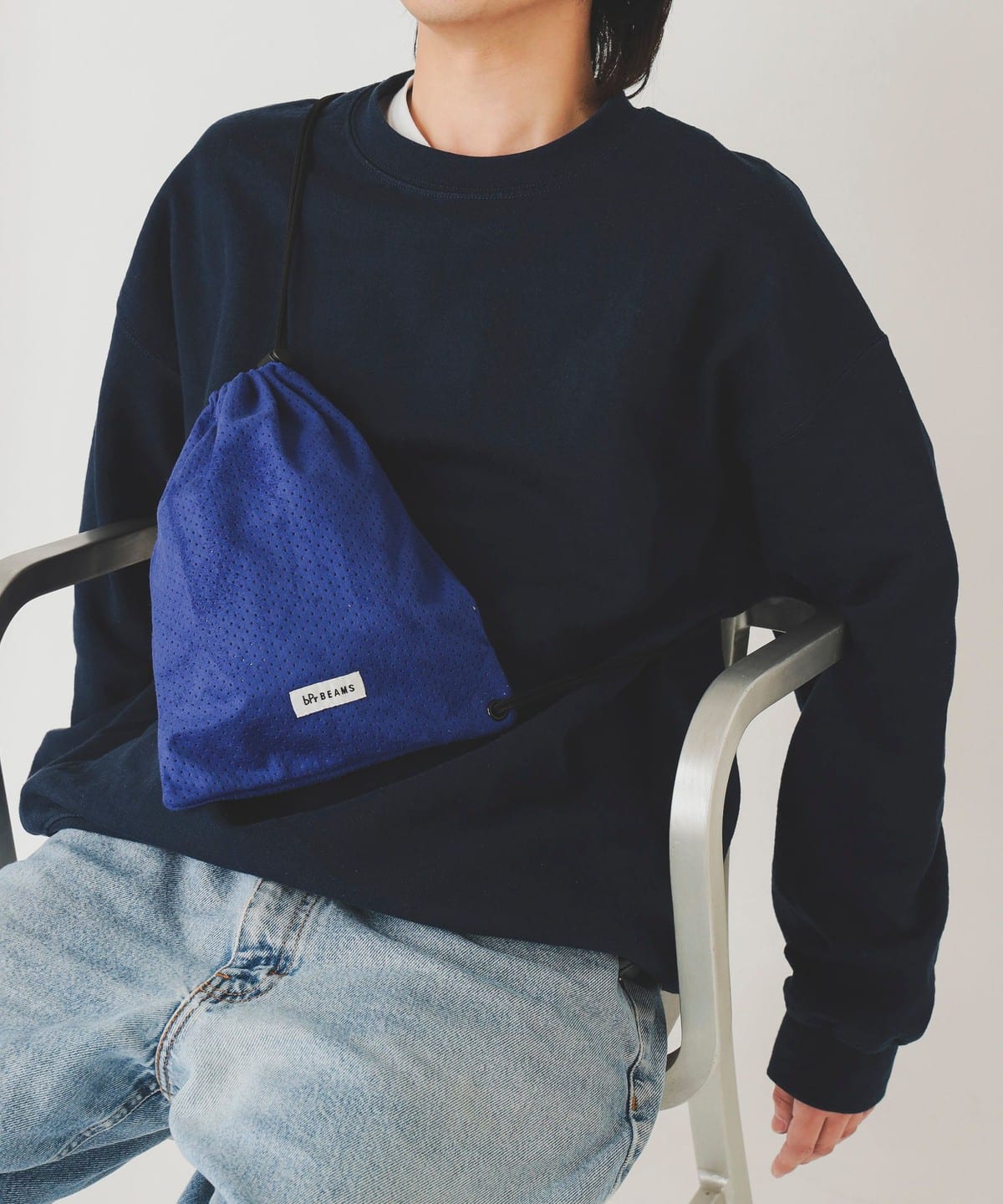 パンチング ドローストリング バッグ バッグ MEN BLUE ONE SIZE パンチング ドローストリング バッグ バッグ MEN BLUE ONE SIZE