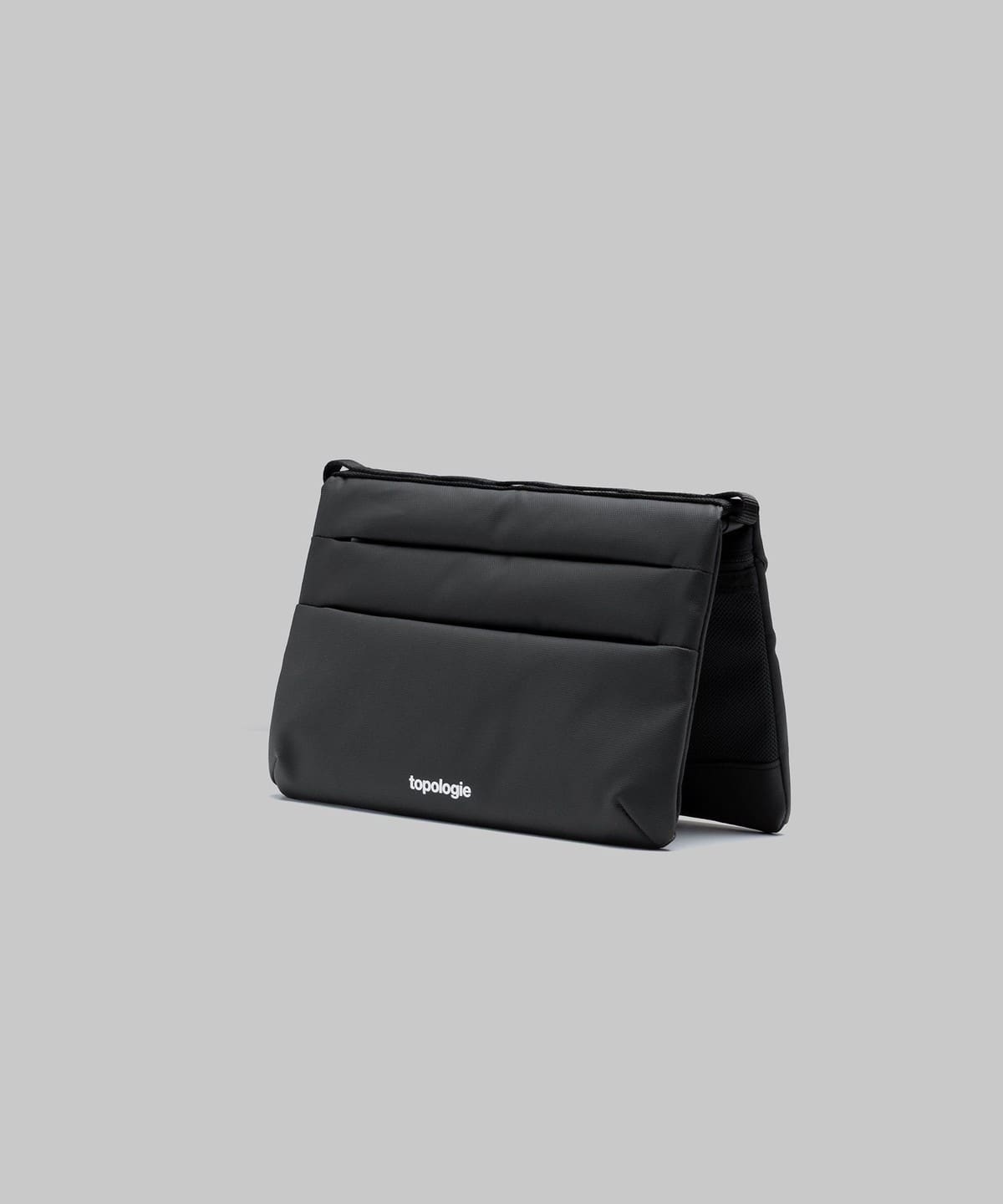 Topologie トポロジー / Flat Sacoche Small バッグ MEN Black Tech Sateen ONE SIZE Topologie トポロジー / Flat Sacoche Small バッグ MEN Black Tech Sateen ONE SIZE
