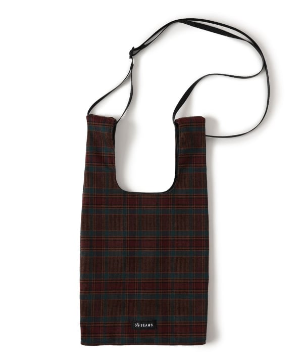 bPr BEAMS（bPrビームス）チェック ショッパー S（バッグ ショルダー