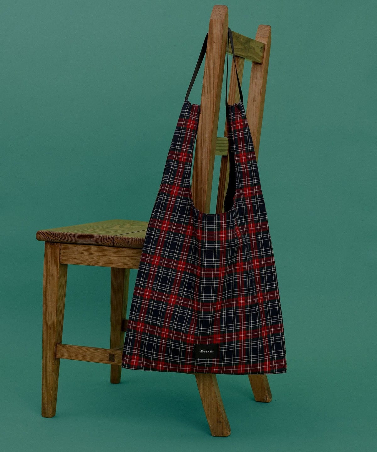 bPr BEAMS（bPrビームス）チェック ショッパー L（バッグ ショルダー