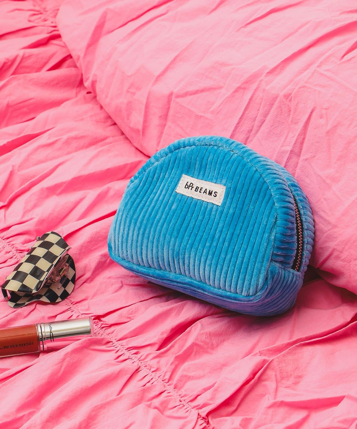 bPr BEAMS（bPrビームス）ワイドコーデュロイ ポーチ（財布・小物