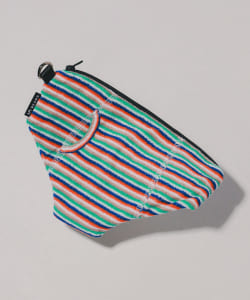 パイル ボーダー ポーチ