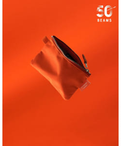 【別注】STANDARD SUPPLY / フラットポーチ "BEAMS ORANGE"