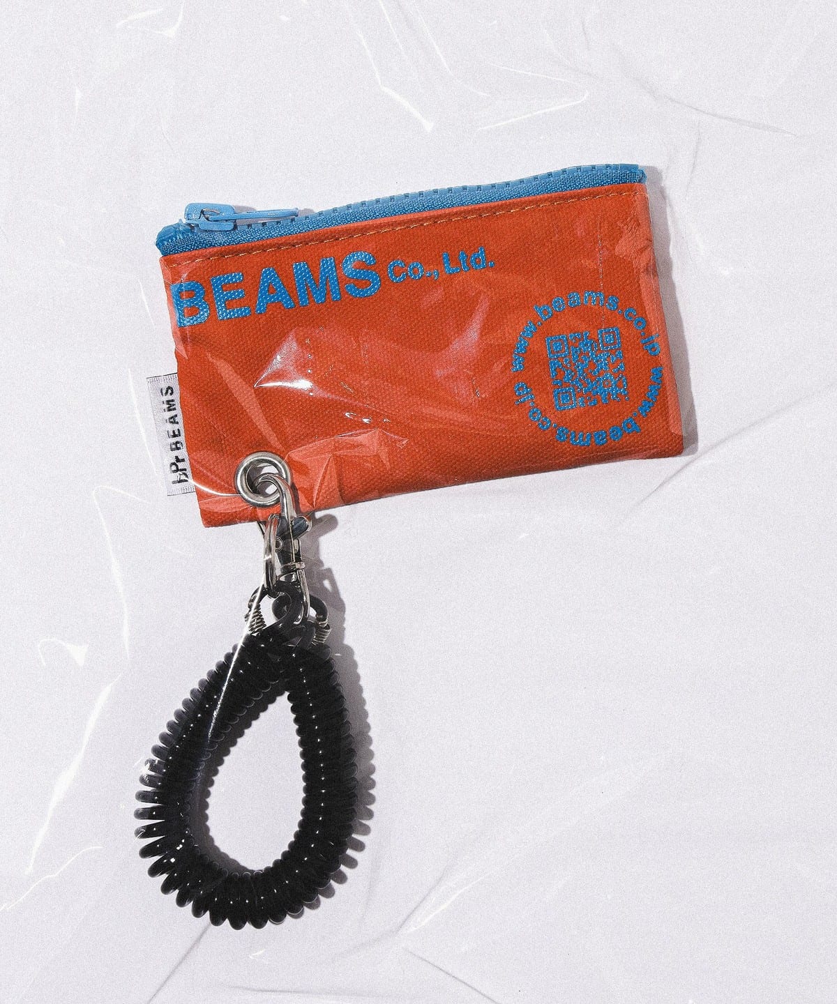 bPr BEAMS（bPrビームス）ターポリン ロゴ ポーチ XS（財布・小物 名刺 