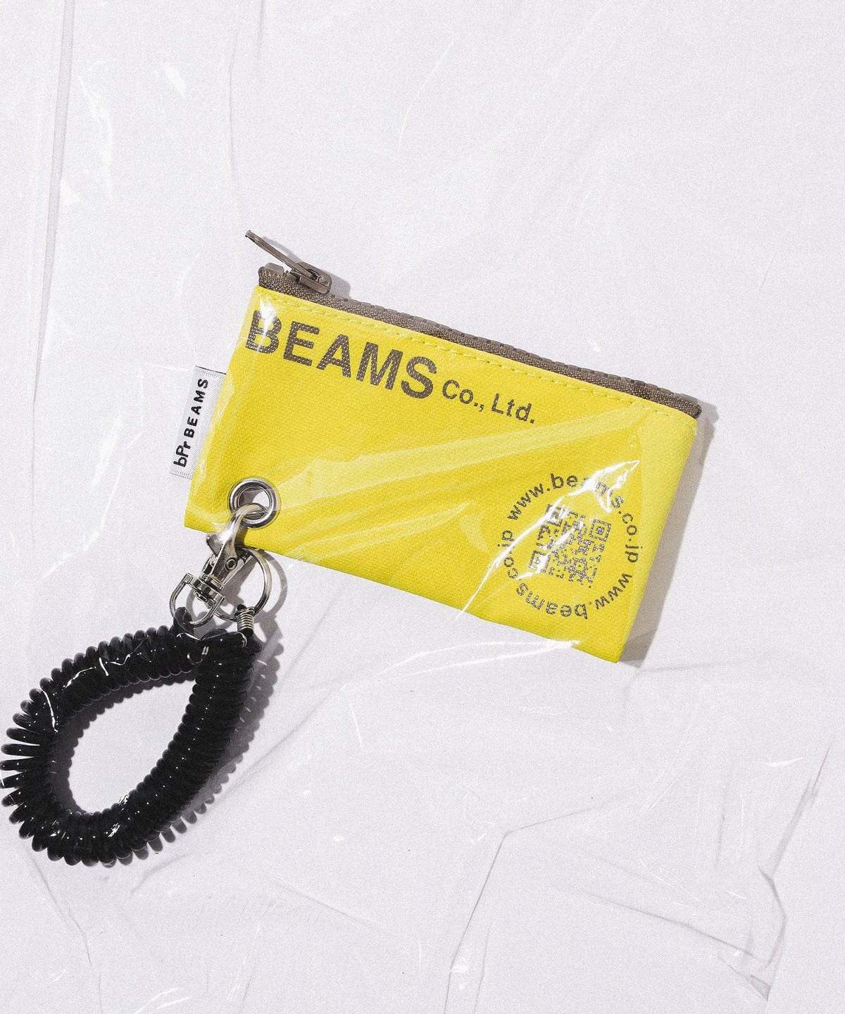 bPr BEAMS（bPrビームス）ターポリン ロゴ ポーチ XS（財布・小物 名刺 