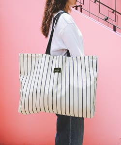 ストライプ ビッグ トートバッグ