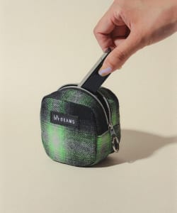 オンブレチェック ポーチ S