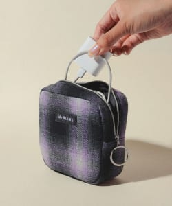 オンブレチェック ポーチ M