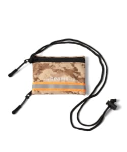 BEAMS / リフレクター ライン ネック ID ポーチ