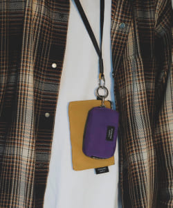 STANDARD SUPPLY × BEAMS / 別注 ネックストラップ付 Wポーチ