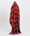 Fire red tartan