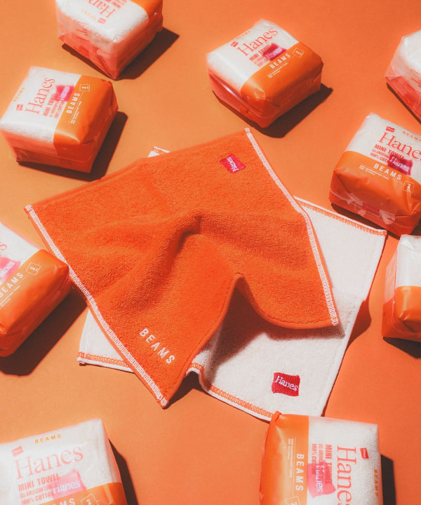 bPr BEAMS（bPrビームス）【別注】Hanes / MINI HANDKERCHIEF TOWEL（インテリア タオル・バスタオル）通販｜ BEAMS